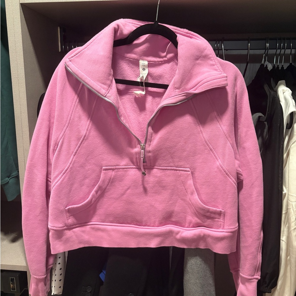 Lululemon Athletica Pink Half-Zip Sweatshirt